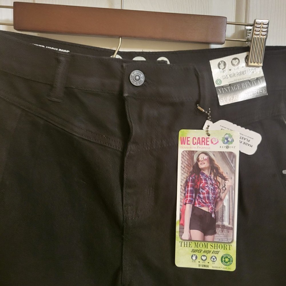 Rewash Brand SUPER HIGH RISE MOM SHORT W/ CUFF Size 5/27 NWT - Picture 5 of 12